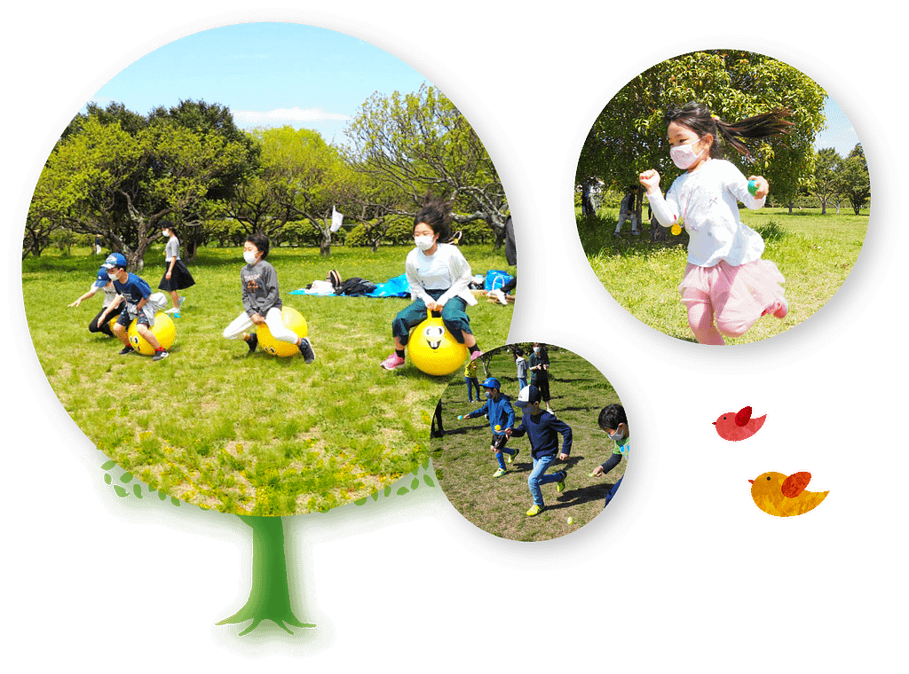 春のイースターの英語イベント風景